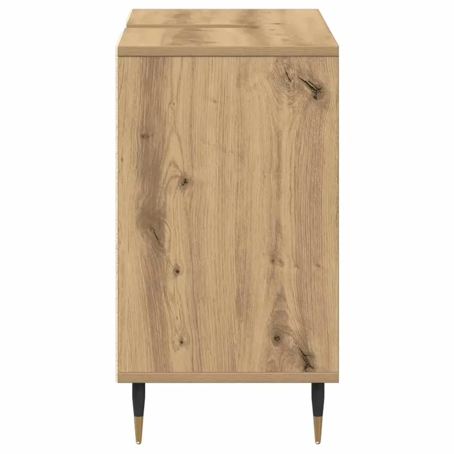 Cabinet de salle de bain Chêne artisanal 80 x 33 x 60 cm - 7