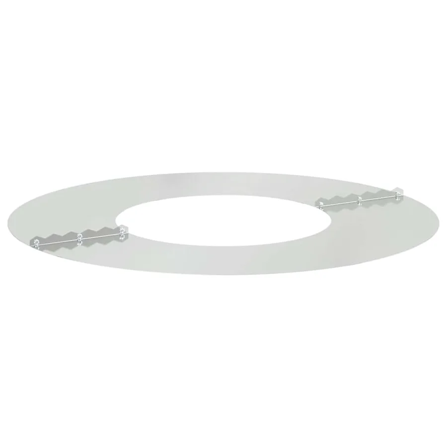 adapté pour anneaux d'arbre plats 5 pc Argent Ø30/60 cm - 4