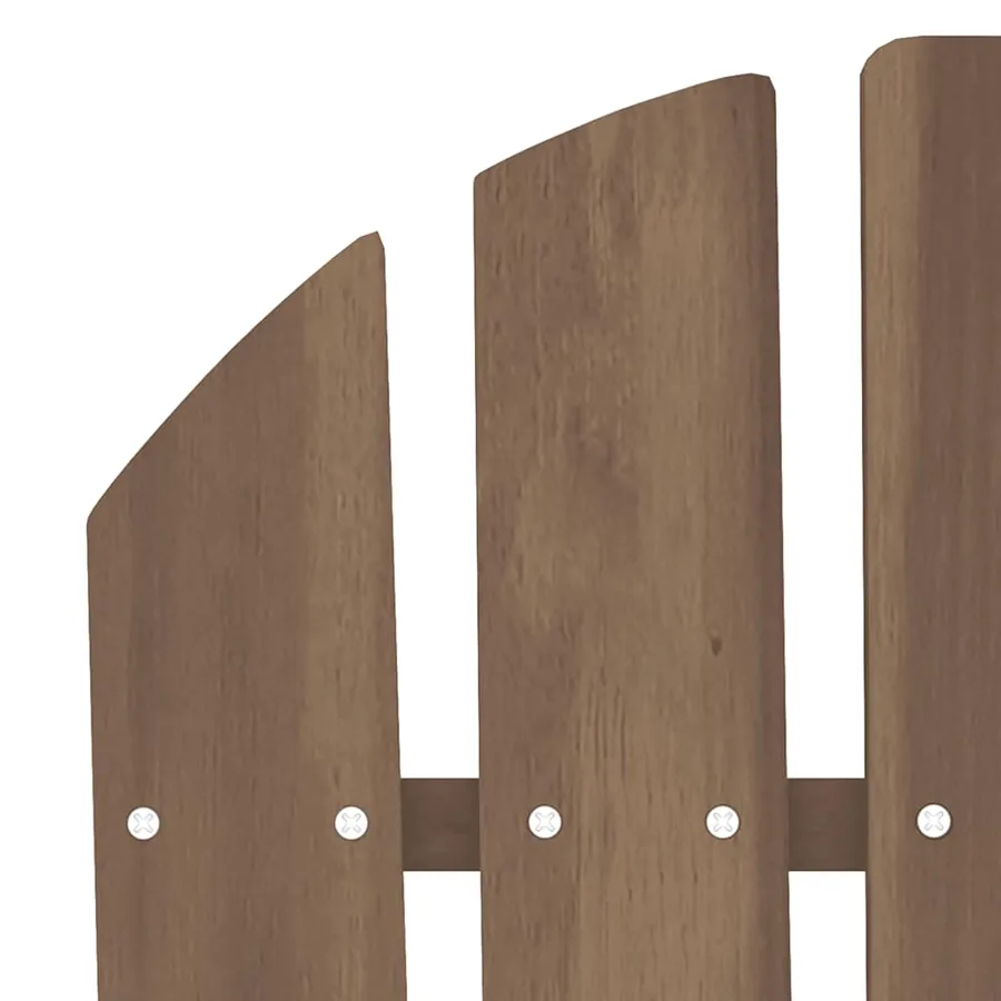Chaise de jardin Adirondack avec table Bois de sapin Marron - 9