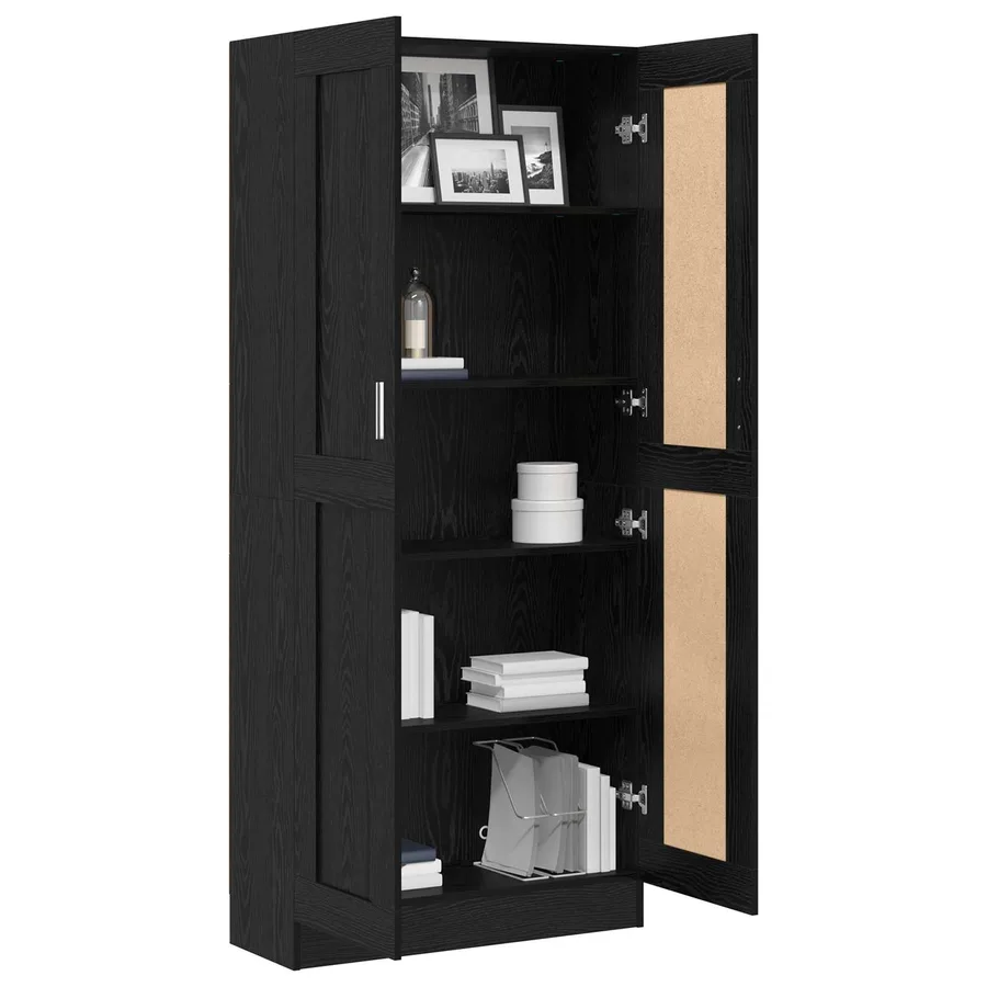 Bibliothèque Chêne noir 82,5 x 30,5 x 185 cm Bois d'ingénierie - 3