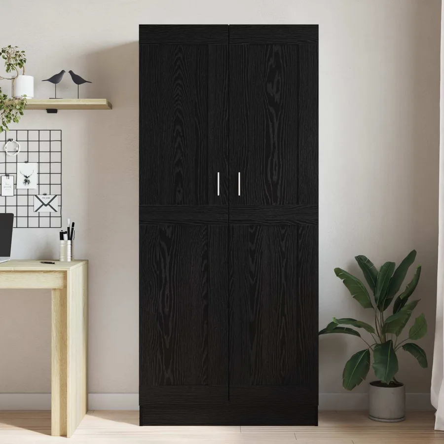 Bibliothèque Chêne noir 82,5 x 30,5 x 185 cm Bois d'ingénierie - 4