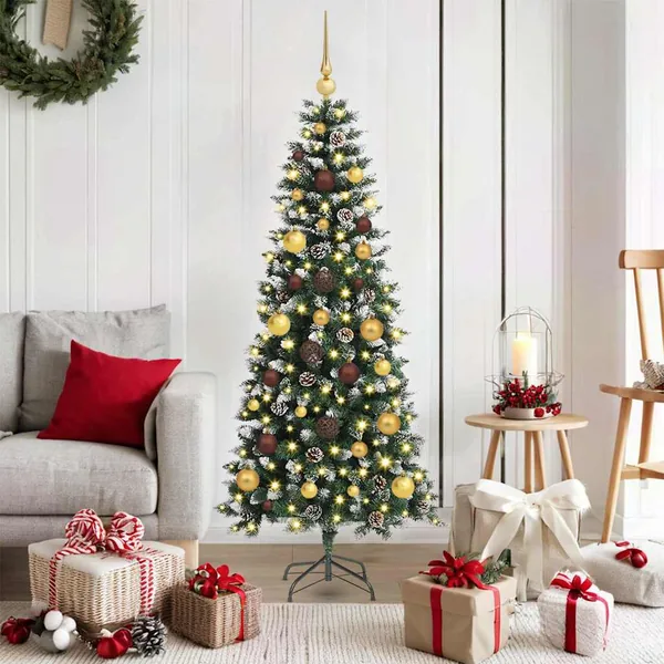 Sapin de Noël artificiel Vert 150 cm PVC, plastique et acier