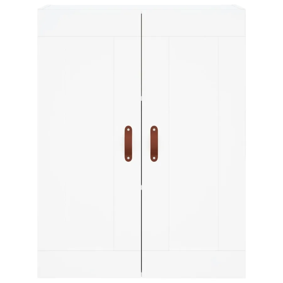 Buffet haut Blanc 69,5x34x180 cm Bois d'ingénierie - 5