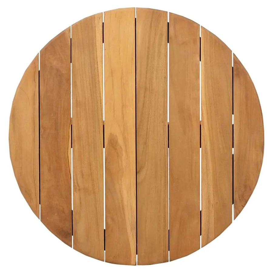 Table d'appoint Marron 55 x 55 x 51 cm Bois de teck massif - 5