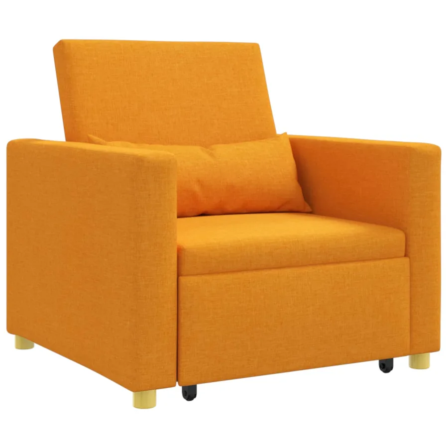 Canapé-lit escamotable simple Jaune foncé 90 x 165 x 87 cm - 2