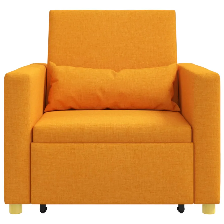 Canapé-lit escamotable simple Jaune foncé 90 x 165 x 87 cm - 5