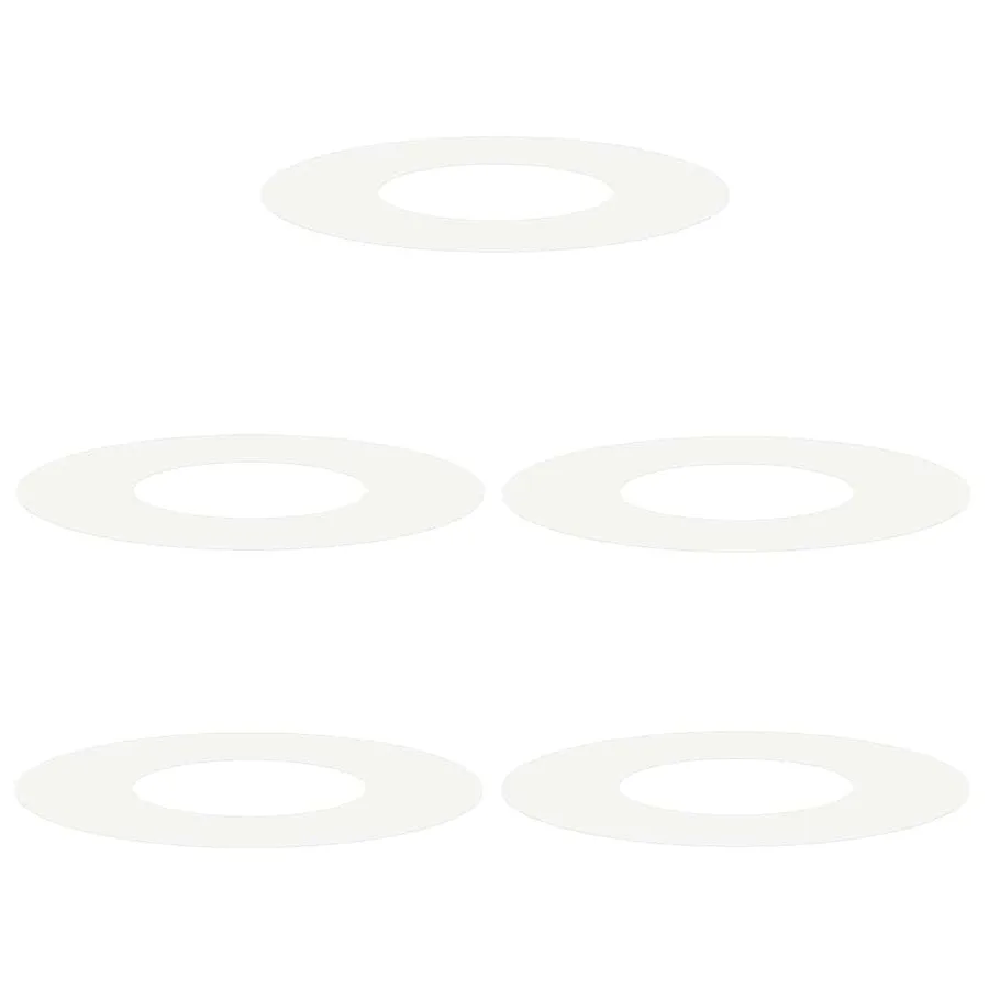 adapté pour anneaux d'arbre plats 5 pc Blanc Ø30/60 cm Acier - 2