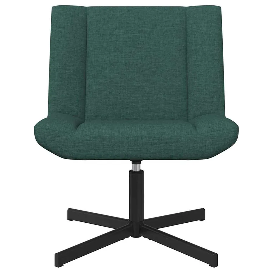 Chaise pivotante Vert foncé 63 x 75 x 76 cm tissu - 4
