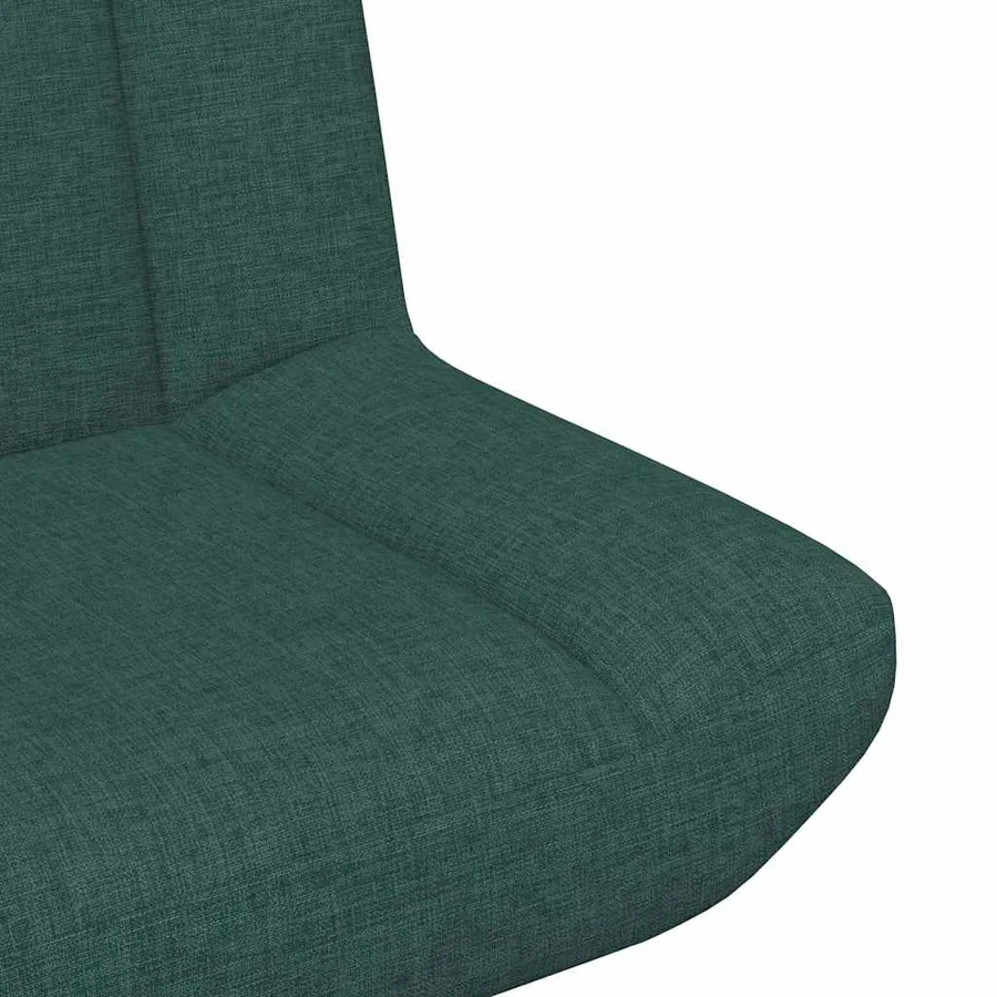Chaise pivotante Vert foncé 63 x 75 x 76 cm tissu - 7