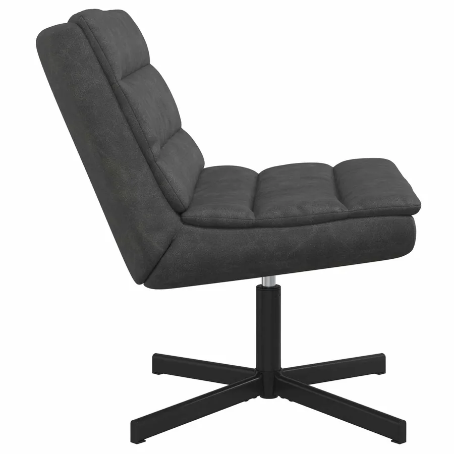 Chaise pivotante Noir 63 x 75 x 76 cm PU antique - 3