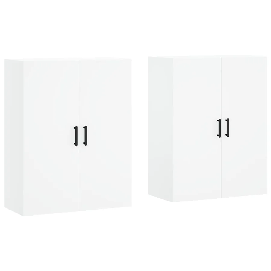 Armoires murales 2 pcs blanc 69,5x34x90 cm - 2