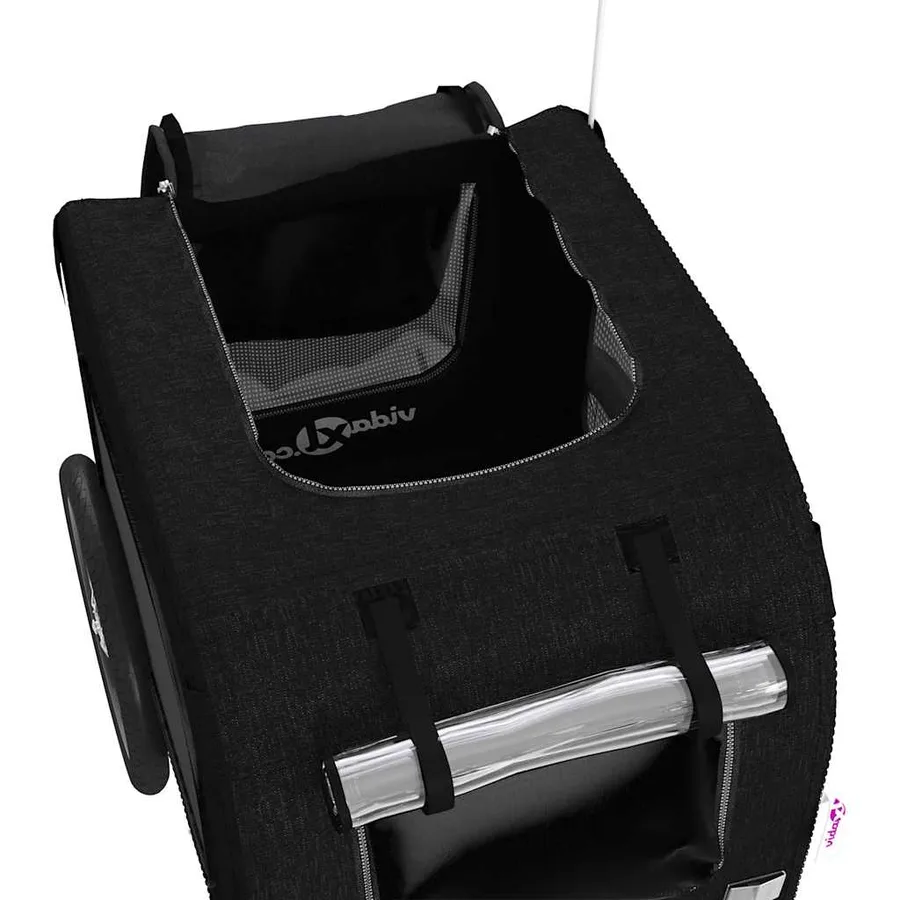 Remorque de vélo pour animaux de compagnie noir - 10