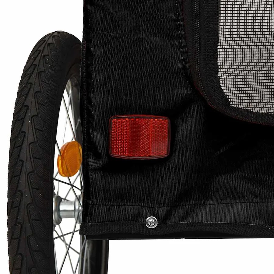 Remorque de vélo pour animaux de compagnie noir - 11