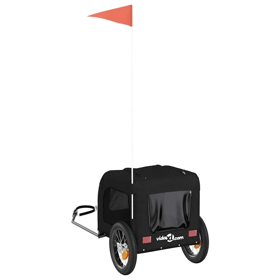 Remorque de vélo pour animaux de compagnie noir - 8