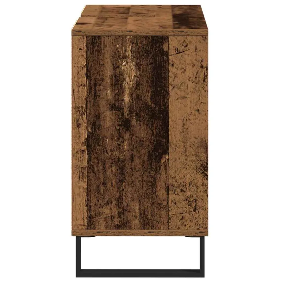 Cabinet de salle de bain avec porte Bois Ancien 80 x 33 x 60 cm - 7