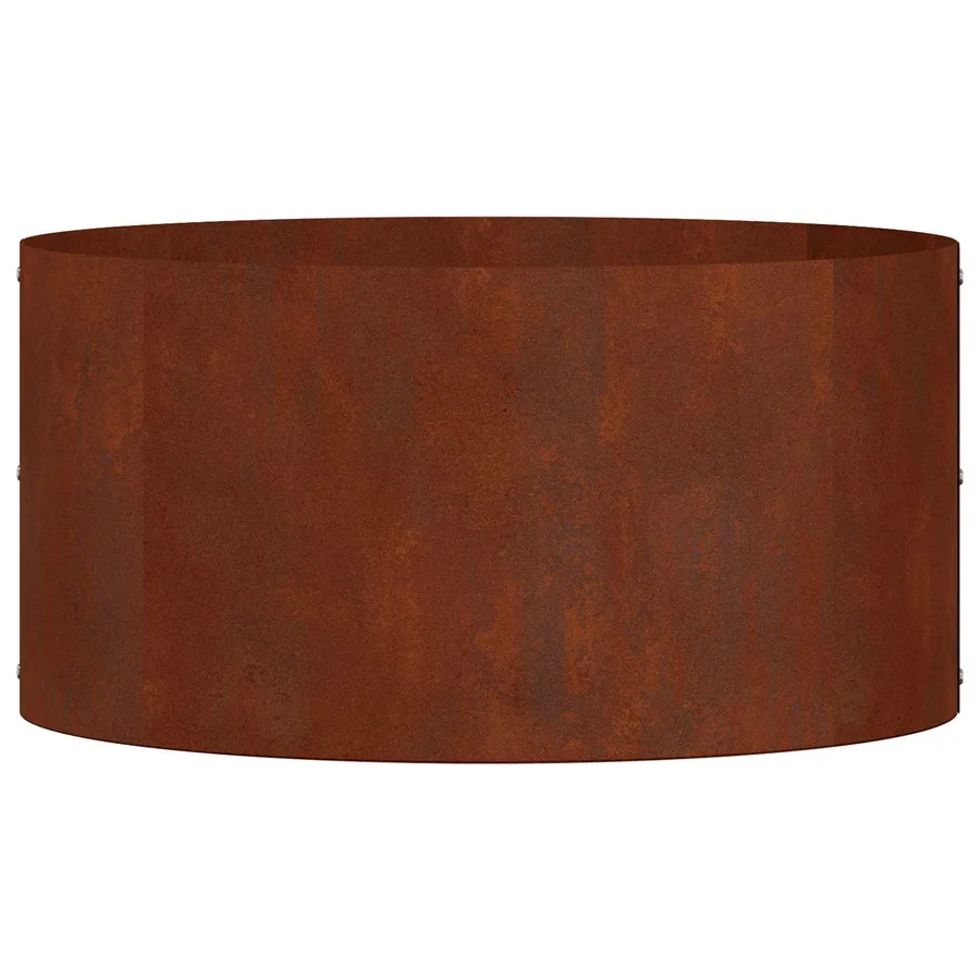 Anneau de jardinière 5 pc Rouillé 40 x 40 x 20 cm Acier patiné - 6