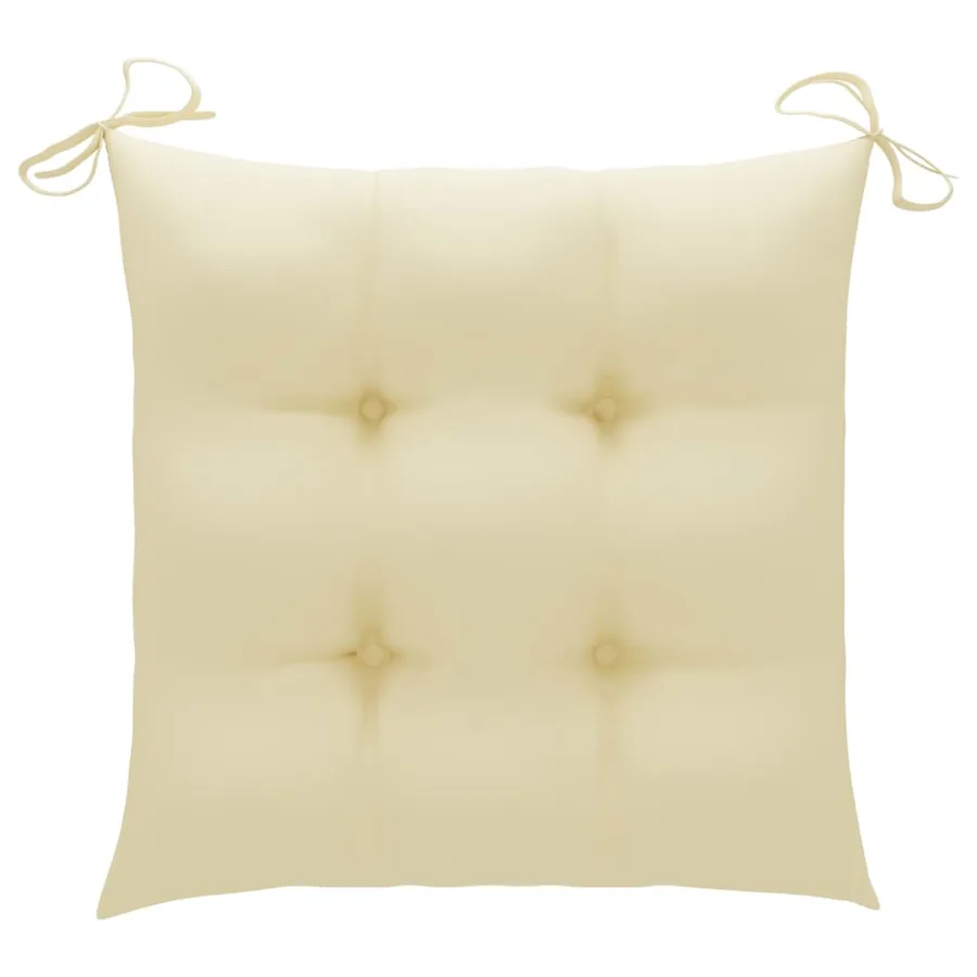 Chaises pliables d'extérieur lot de 6 et coussins Bois d'acacia - 10