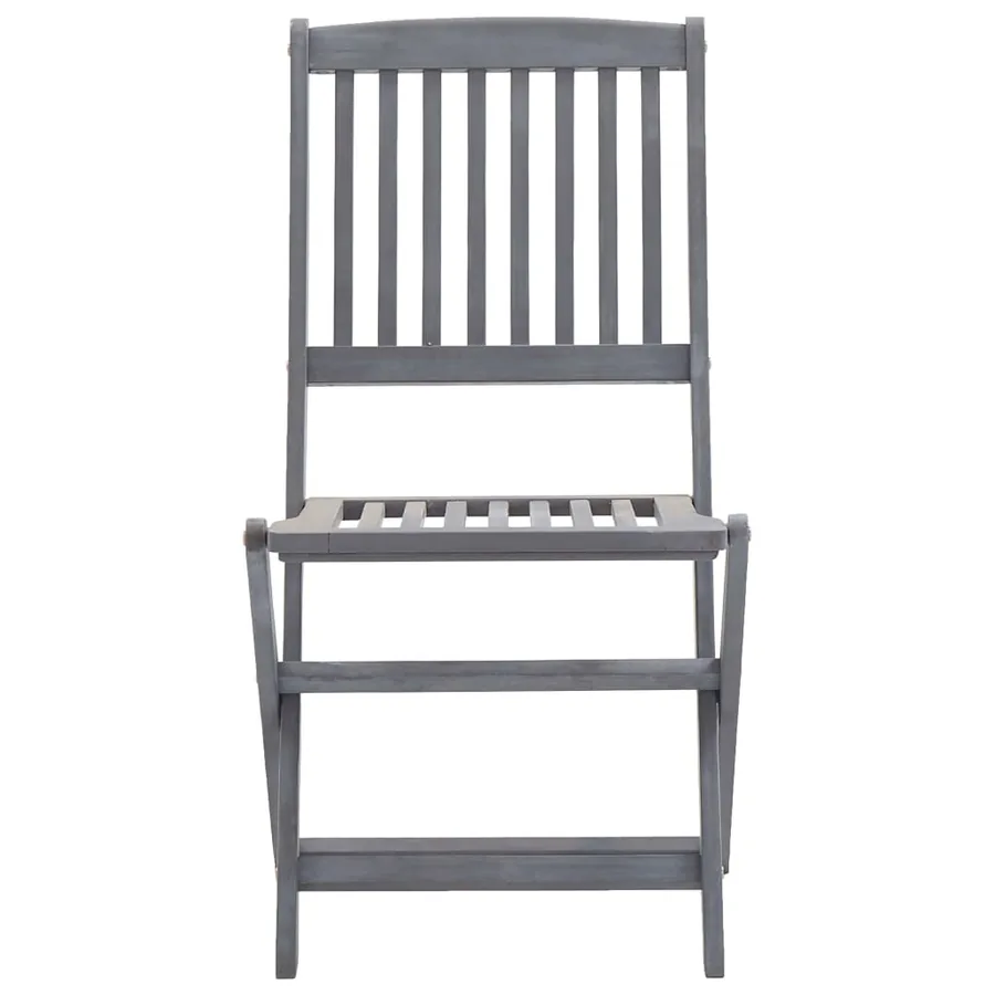 Chaises pliables d'extérieur lot de 6 et coussins Bois d'acacia - 6