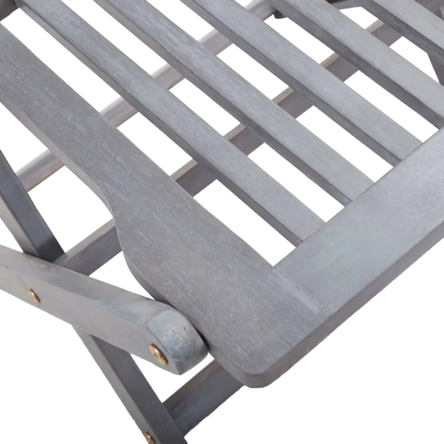 Chaises pliables d'extérieur lot de 6 et coussins Bois d'acacia - 8