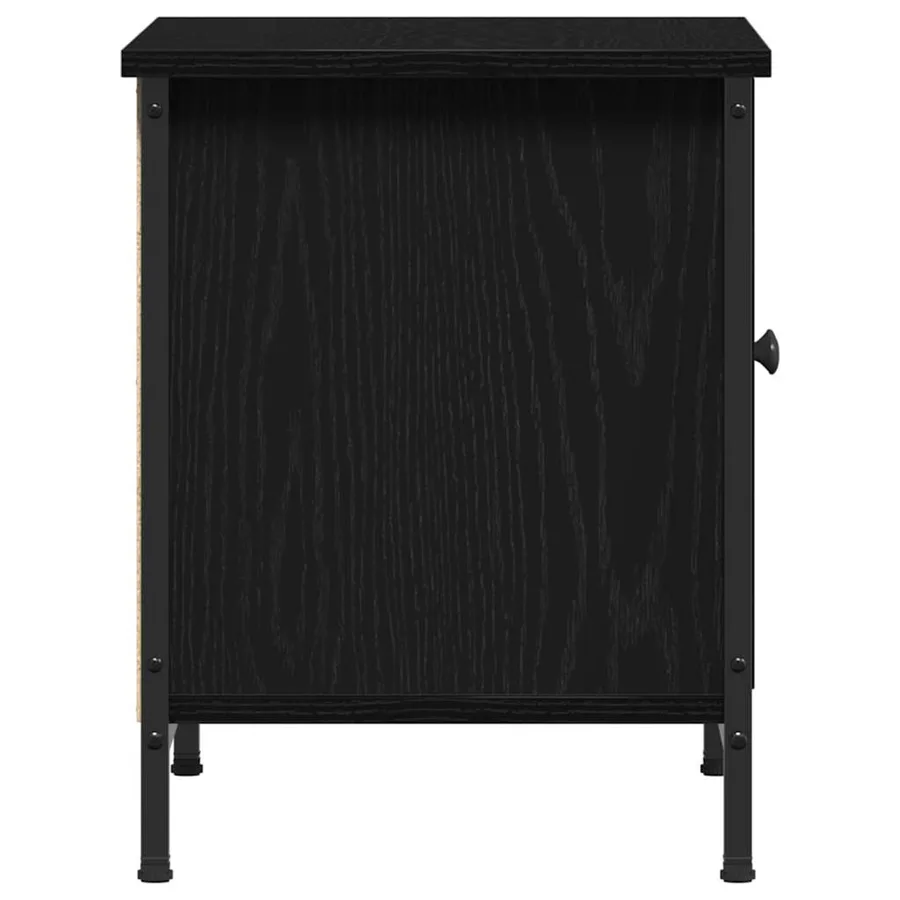 Meuble TV Chêne noir 60 x 35 x 45 cm Bois d'ingénierie - 7