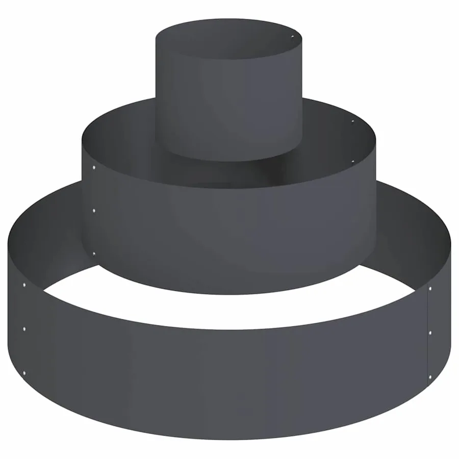 Cache-pot de jardin Anthracite 90 x 90 x 20 cm - 2