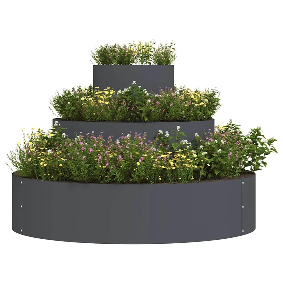 Cache-pot de jardin Anthracite 90 x 90 x 20 cm - 3