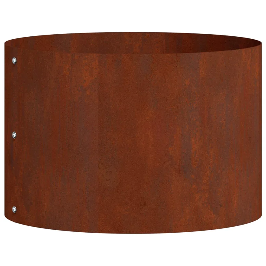 Anneau de jardinière Rouillé 30 x 30 x 20 cm Acier patiné - 2