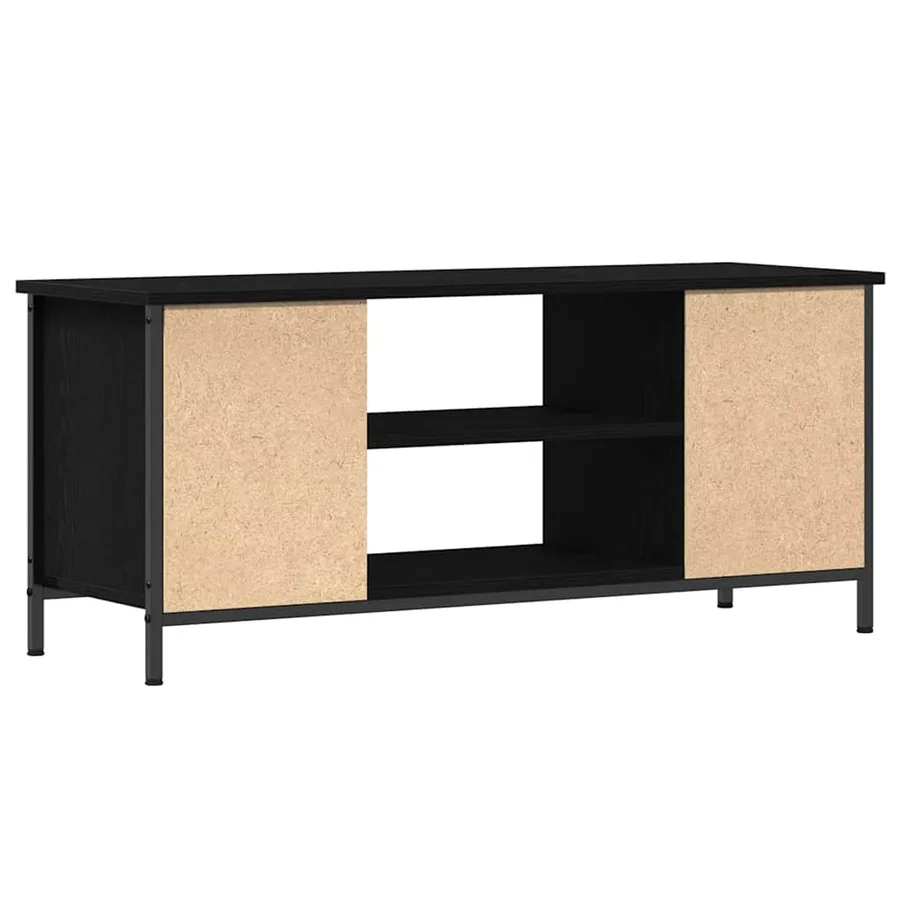 Meuble TV Chêne noir 102 x 35 x 45 cm Bois d'ingénierie - 7