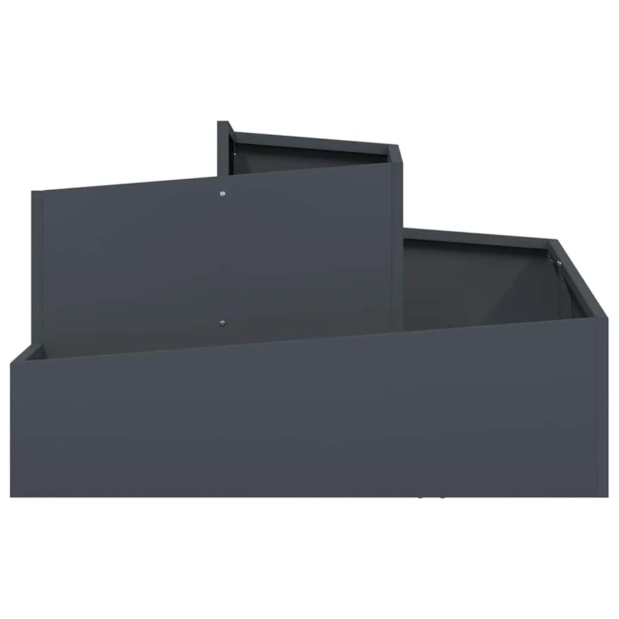 Cache-pot de jardin Anthracite 80 x 80 x 50 cm - 5