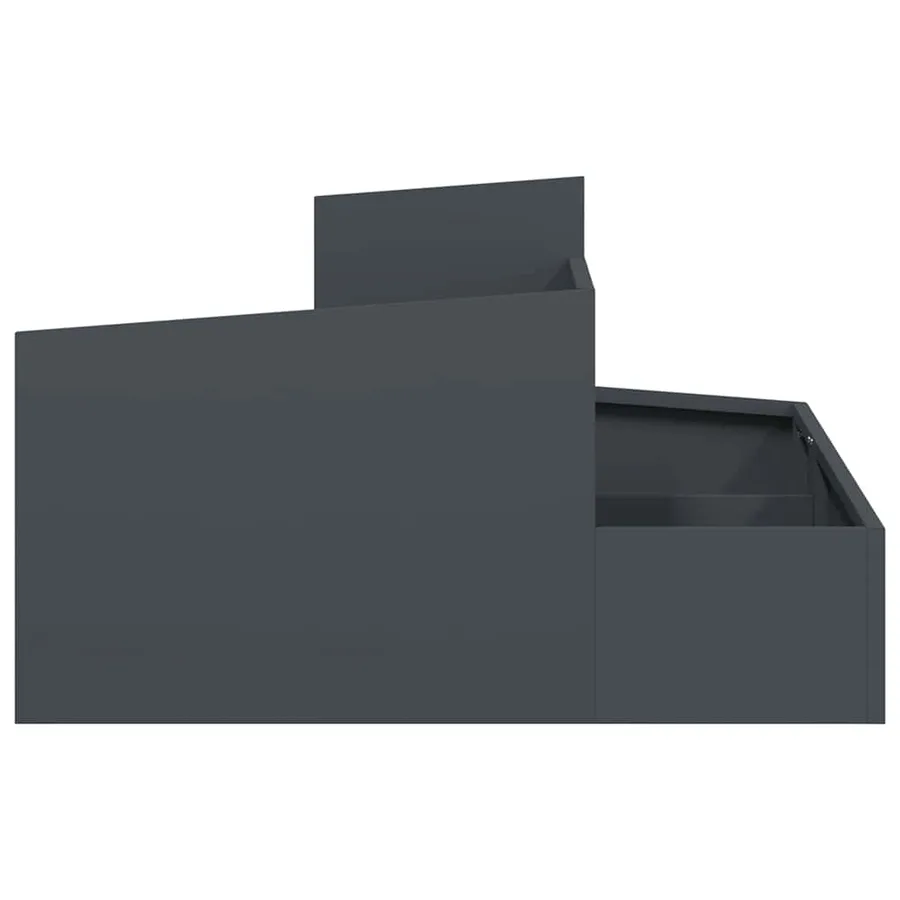 Cache-pot de jardin Anthracite 80 x 80 x 50 cm - 6