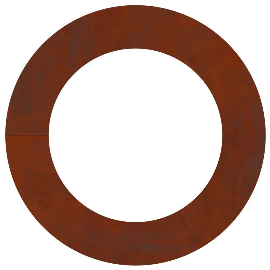 adapté pour anneaux d'arbre plats 5 pc Rouillé Ø60/90 cm - 6