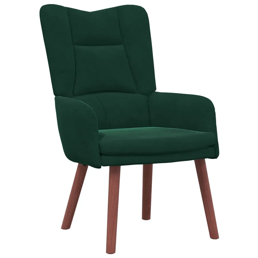 fauteuil Vert foncé 63 x 67 x 94 cm Velours - 2