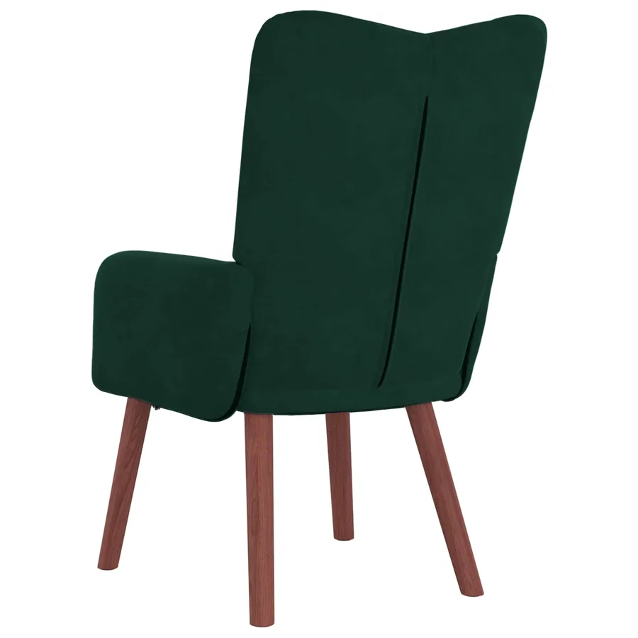 fauteuil Vert foncé 63 x 67 x 94 cm Velours - 6