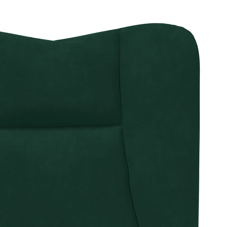 fauteuil Vert foncé 63 x 67 x 94 cm Velours - 7