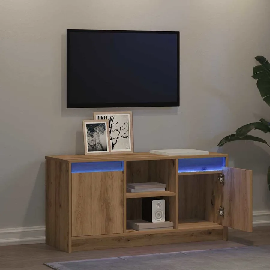 Unites TV 100 x 34 x 50 cm Marron Bois d'ingénierie - 5
