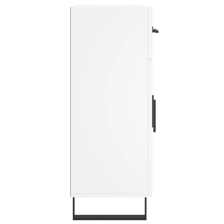 Buffet blanc 69,5x34x90 cm bois d'ingénierie - 7