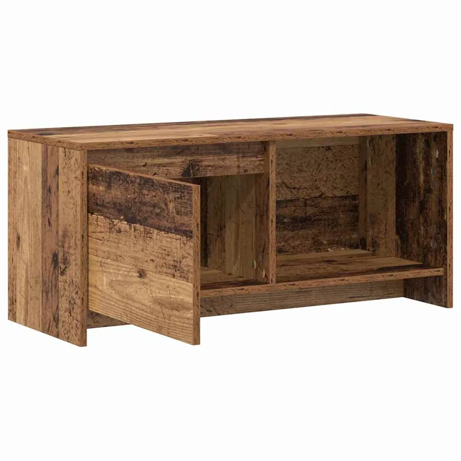 Ensemble meuble TV Montage mural Bois Ancien 90 x 35 x 40 cm - 5
