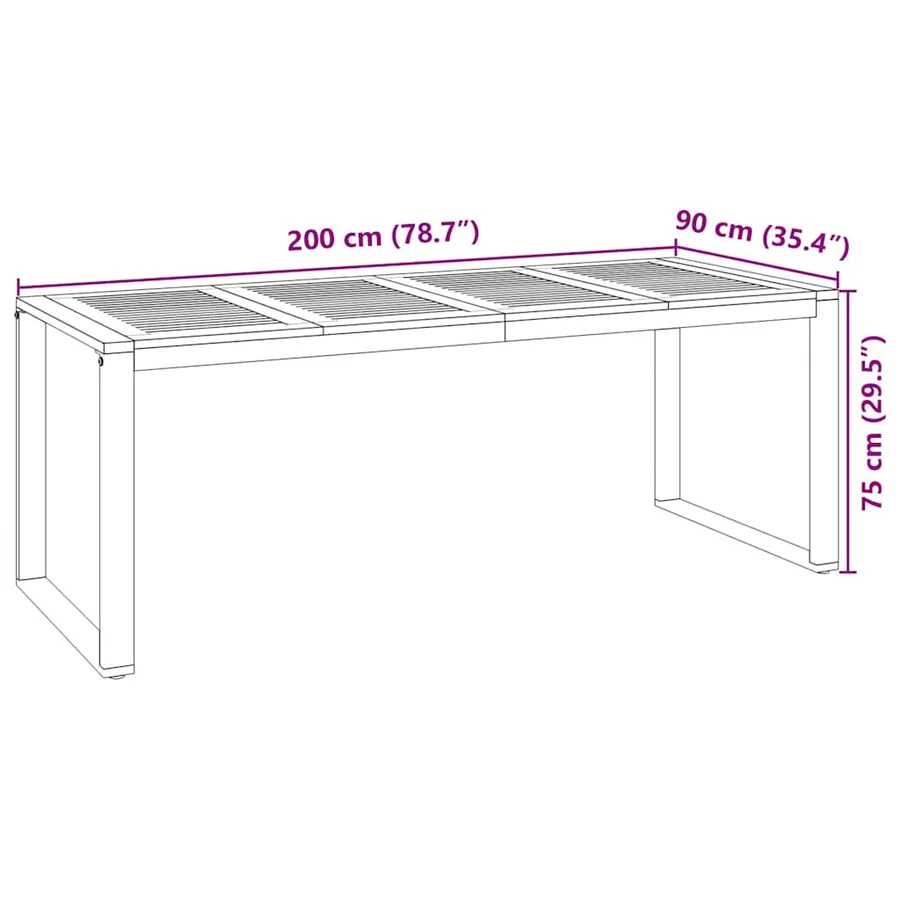Ensemble de salle à manger pour jardin 9 pcs Gris et marron - 11