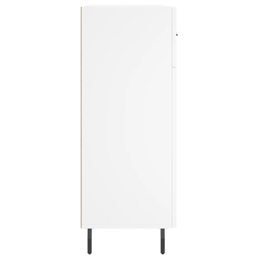 Buffet blanc 69,5x34x90 cm bois d'ingénierie - 7