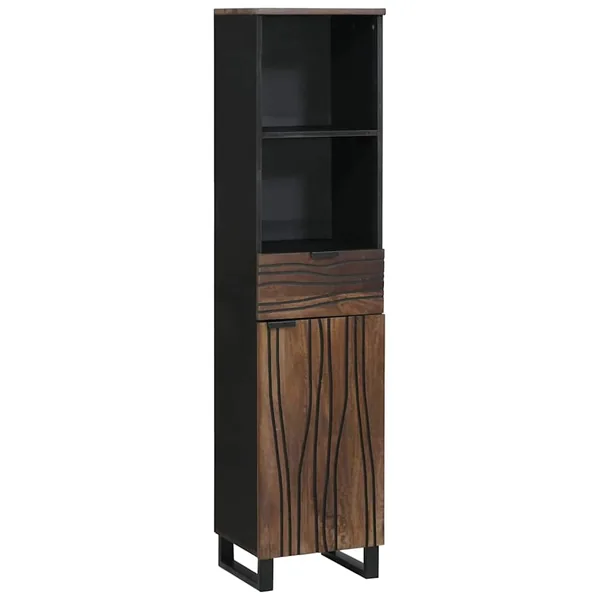 Armoire de salle de bain Noyer 38 x 33 x 160 cm