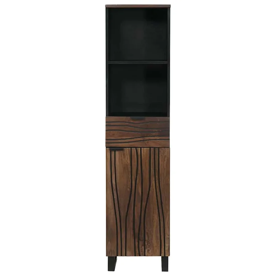 Armoire de salle de bain Noyer 38 x 33 x 160 cm - 3