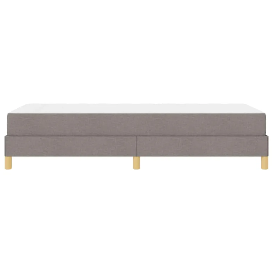 Lit à ressorts avec matelas Taupe 80 x 200 cm tissu - 7