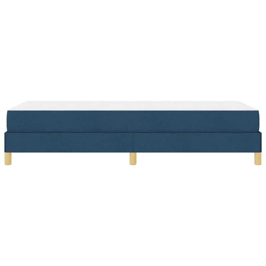 Lit à ressorts avec matelas Bleu 80 x 200 cm tissu - 7