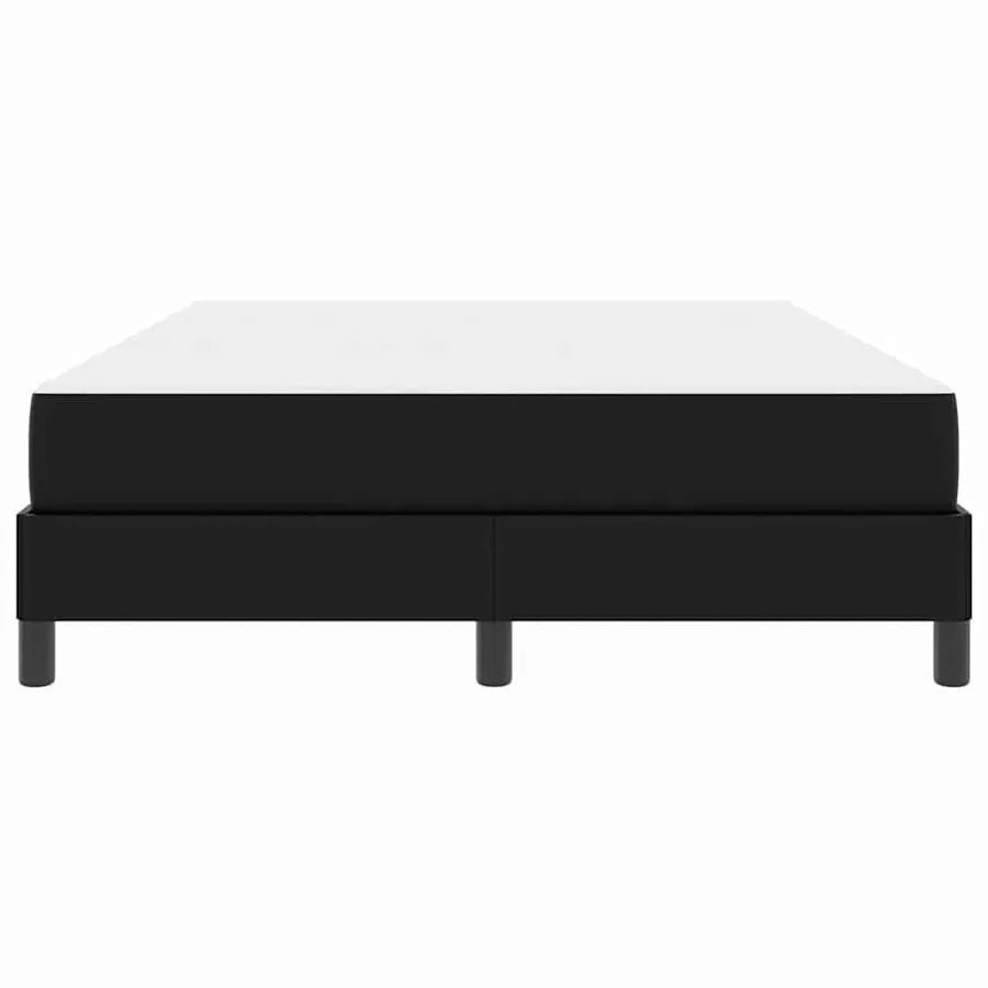 Cadre de lit avec matelas Noir 140 x 190 cm tissu - 7