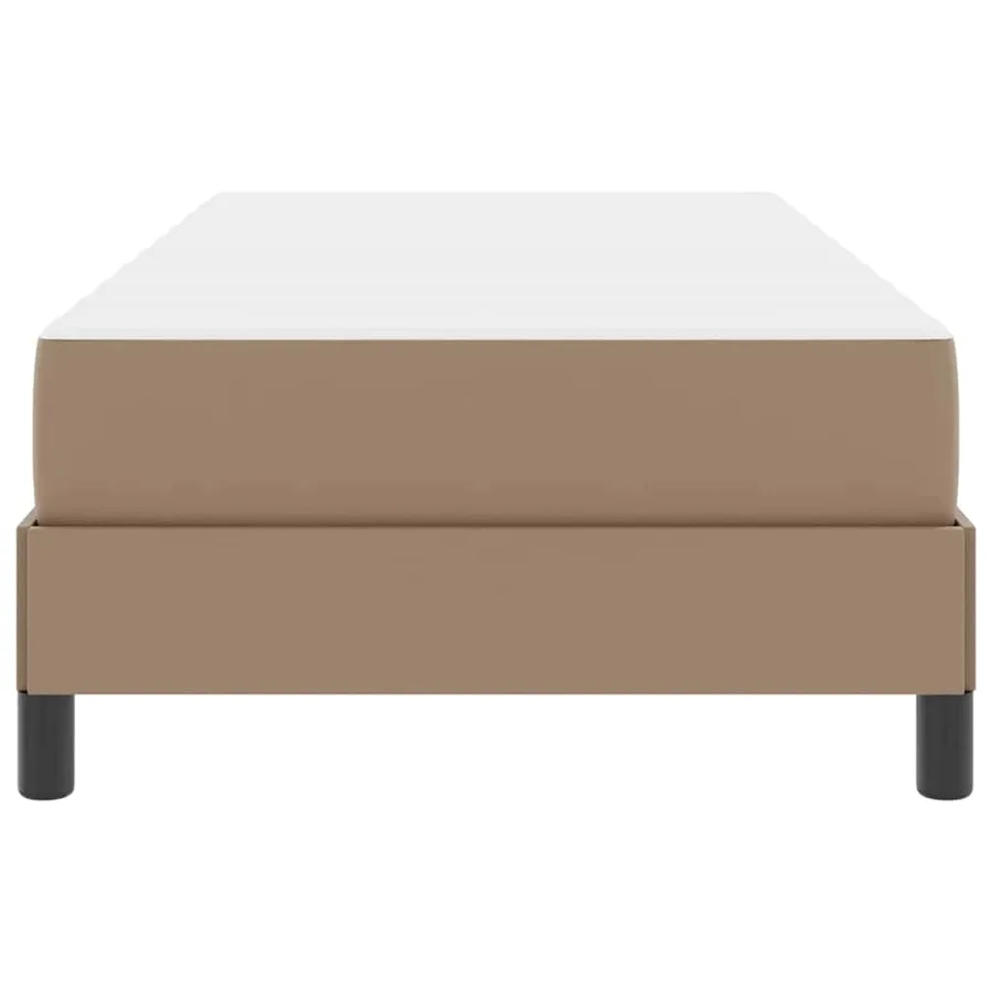 Cadre de lit avec matelas Cappuccino 80 x 200 cm tissu - 7