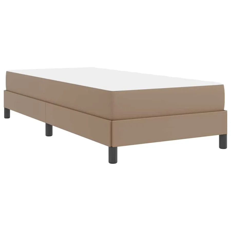 Cadre de lit avec matelas Cappuccino 80 x 200 cm tissu - 9