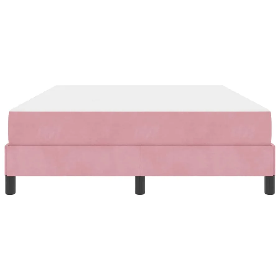 Lit à ressorts avec matelas Rose 140 x 190 cm tissu - 7