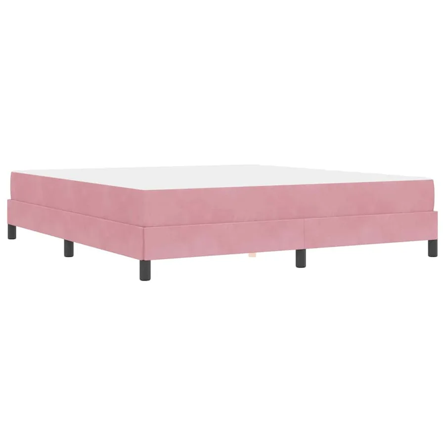 Lit à ressorts avec matelas Rose 180 x 220 cm tissu - 7