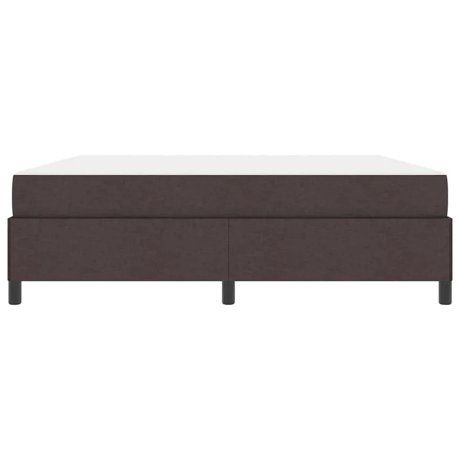 Lit à ressorts Marron foncé 180 x 200 cm tissu - 7