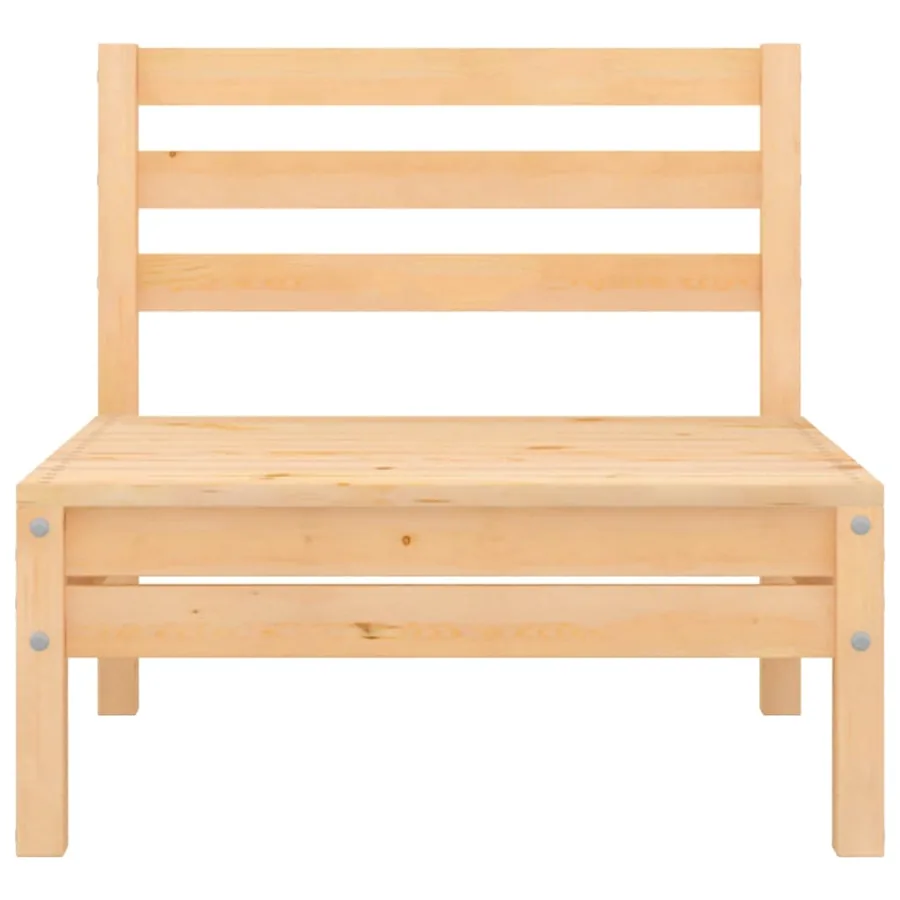 Salon de jardin 6 pcs Bois de pin massif - 7